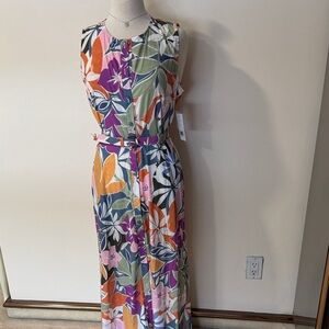 Donna Morgan Colorful Floral Maxi Dress